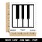 Piano Keys Music Waterproof Vinyl Phone Tablet Laptop Water Bottle Sticker Set - 5 Pack